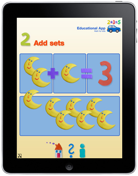 Lern-App Rechnen lernen für Kinder, Lernspiele, Apps für iPad und Android Tablets